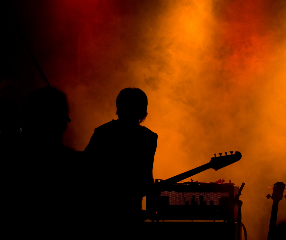 Artist on stage