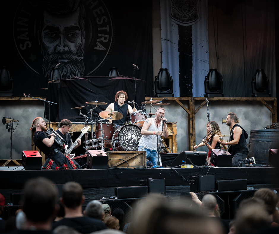 Live band performance